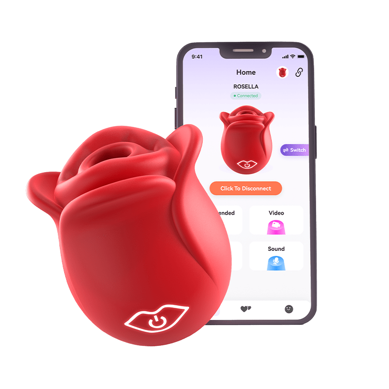 2024 APP Control Rose Saug-Klitoris-Stimulator-Vibrator