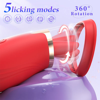 3-in-1-Vibrator-Stimulator zum Saugen und Lecken der Klitoris mit App-Steuerung