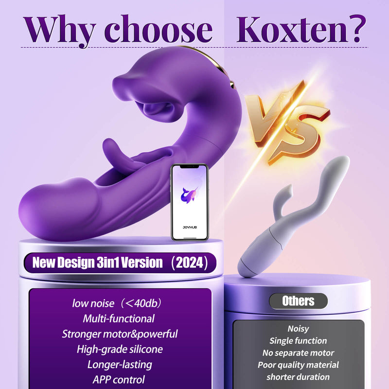 KOXTEN| App Control Flapping and Licking Suction Sex Toy Vibrator