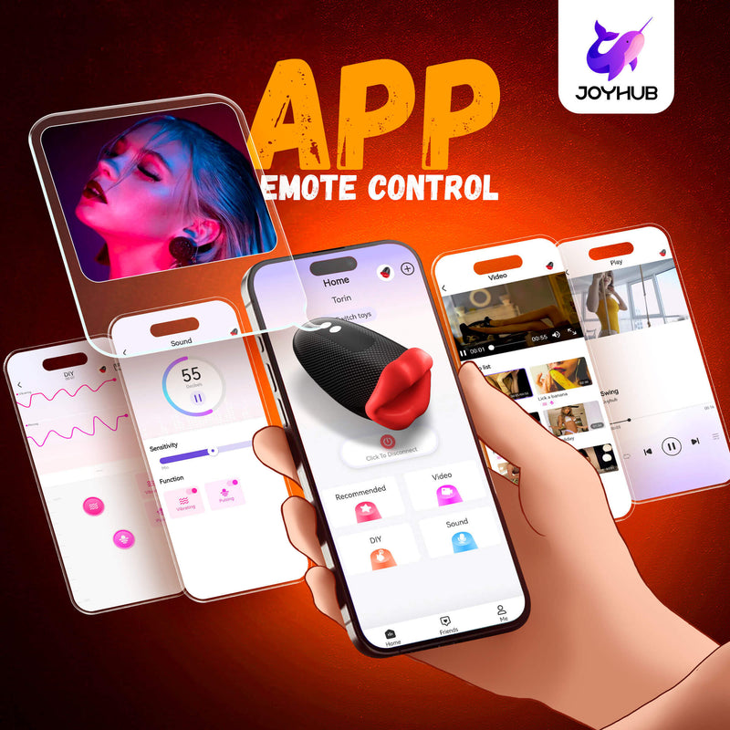 4-in-1 app control for the big month, tapping and vibration trainer and masturbator