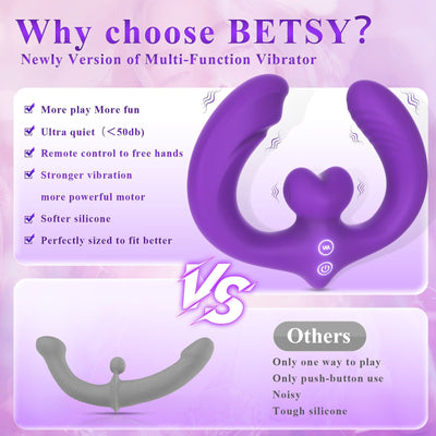 BETSY| Multi-Play-Doppelvibrator für das Vorspiel von Paaren