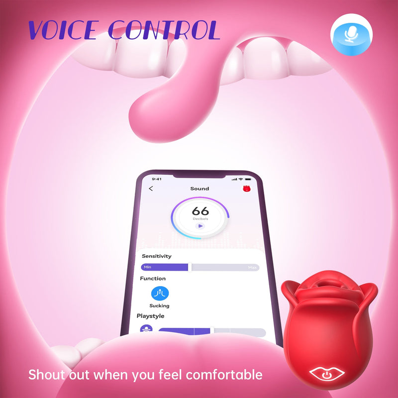 2024 APP Control Rose Saug-Klitoris-Stimulator-Vibrator