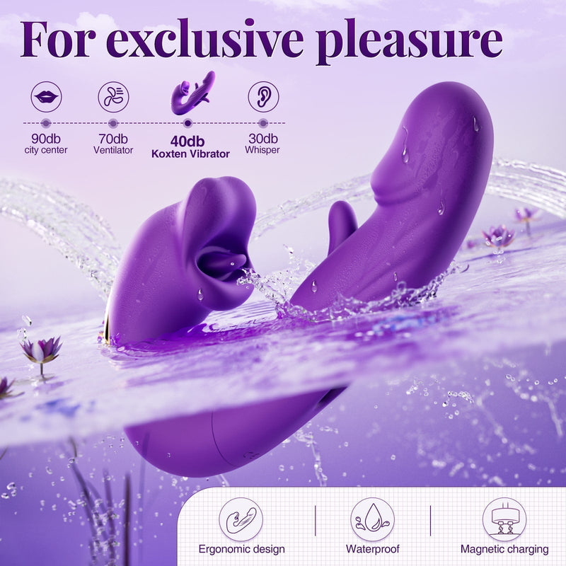 COXTEN| App Control Flapping and Licking Suction Sex Toy Vibrator 