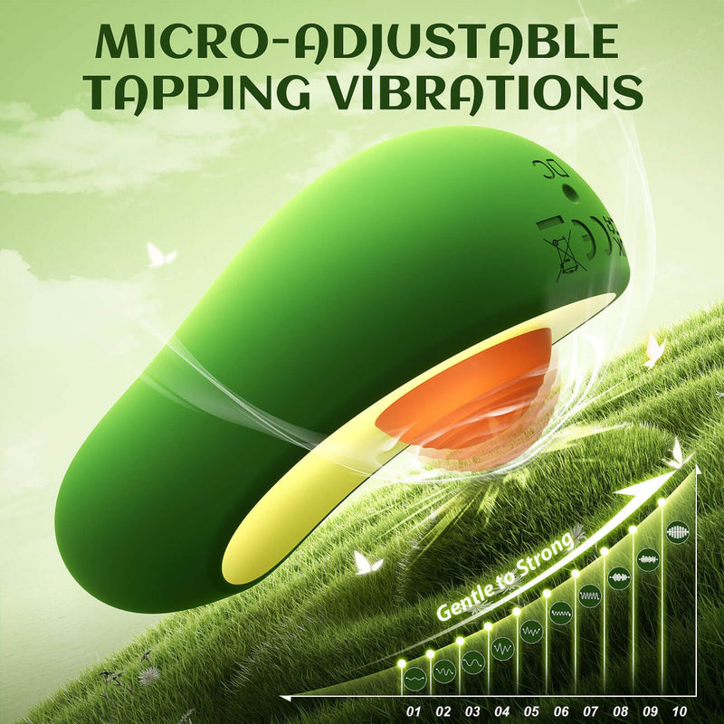 AVOCADO| 2 in 1 Tapping and Vibration Clitoris Stimulator - Sohimi