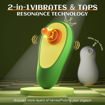 AVOCADO| 2 in 1 Tapping and Vibration Clitoris Stimulator - Sohimi