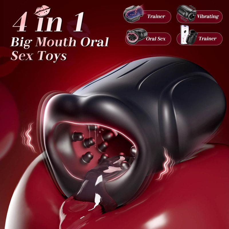 TARIK| App Control 4 in 1 Big Mouth Oral Sex Penis Trainer - Sohimi