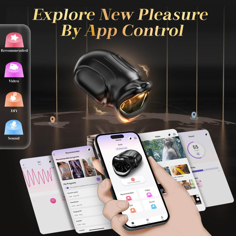 TARIK| App Control 4 in 1 Big Mouth Oral Sex Penis Trainer - Sohimi