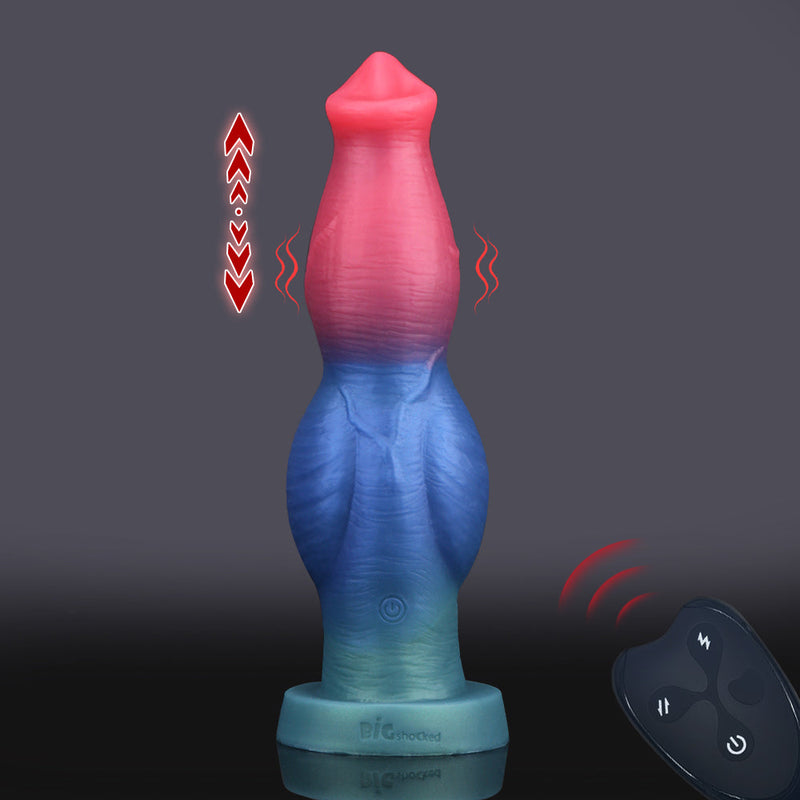 Todor ¨C 10" Thrusting Vibrating Elegant Knotted Dildo