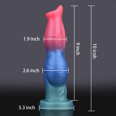 Todor ¨C 10" Thrusting Vibrating Elegant Knotted Dildo