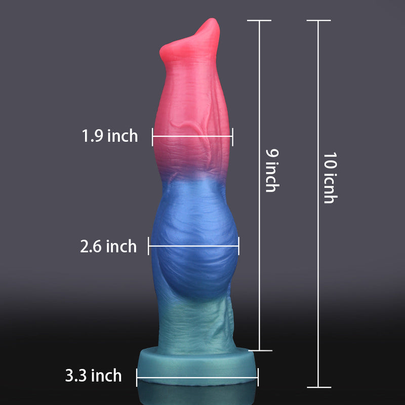 Todor ¨C 25,4 cm langer, sto?ender, vibrierender, elegant geknoteter Dildo